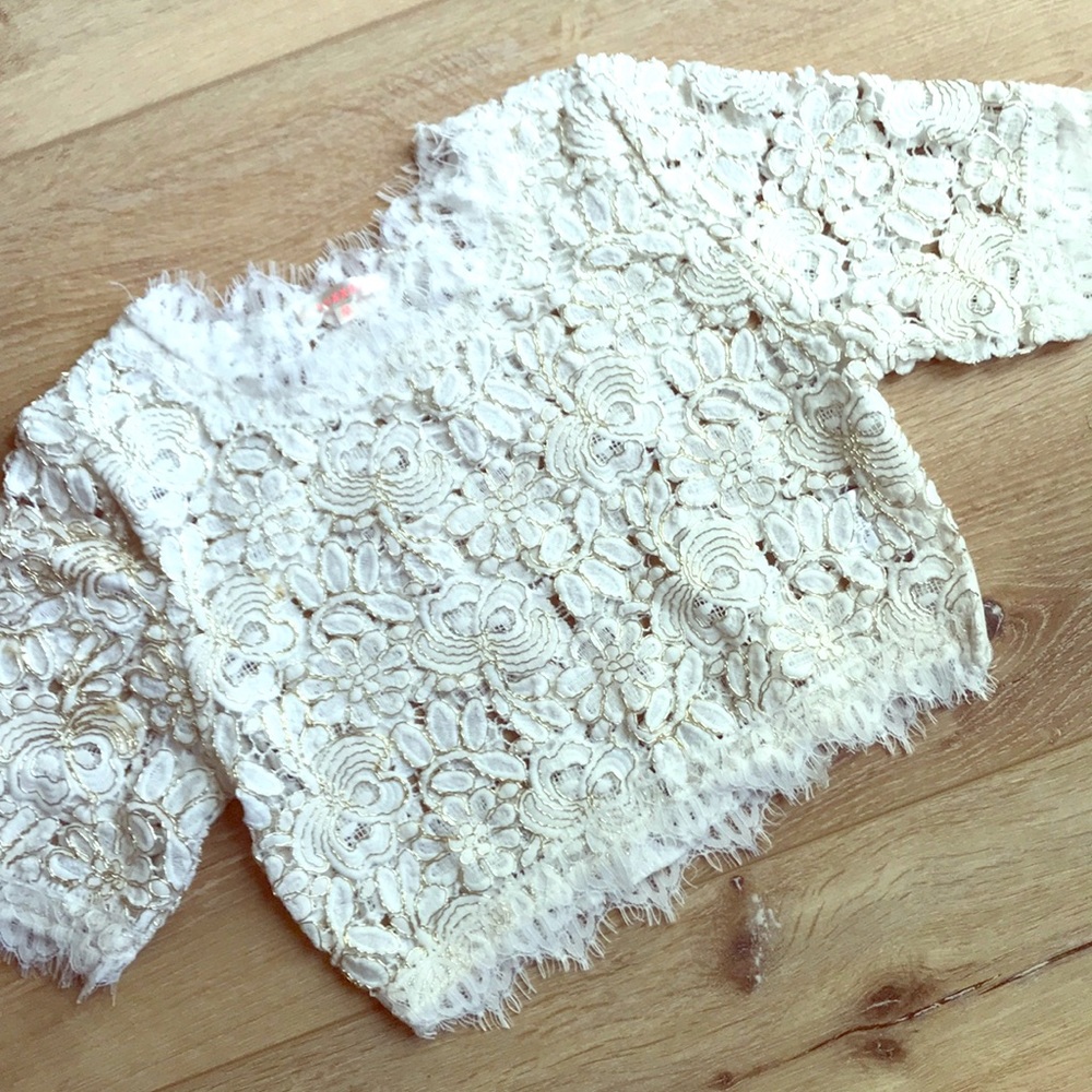 Lace crop top
